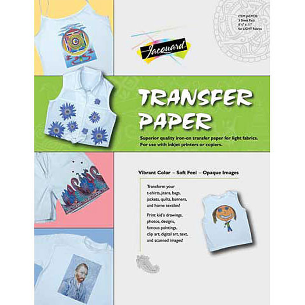 Jacquard Transfer Paper for Light Fabric 3 Pack
